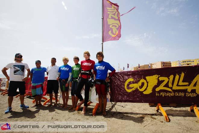 The Godzilla junior competitors - PWA Tenerife World Cup 2013 ©  John Carter / PWA http://www.pwaworldtour.com